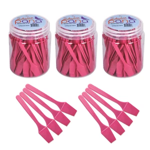 3 Can Pana 2.5" Rosa Mini Plástico Maquillaje Cosmético Máscara Facial Espátulas - Imagen 1 de 3