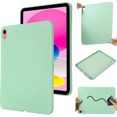 Liquid Silicone Case Cover For iPad 2 3 4 5/6/7/8/9/10th Gen Mini Air Pro 11 - Image 1 of 4