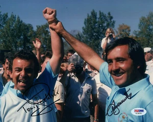 SEVE BALLESTEROS+TONY JACKLIN HAND SIGNED 8x10 COLOR PHOTO     RYDER CUP     PSA - Picture 1 of 1