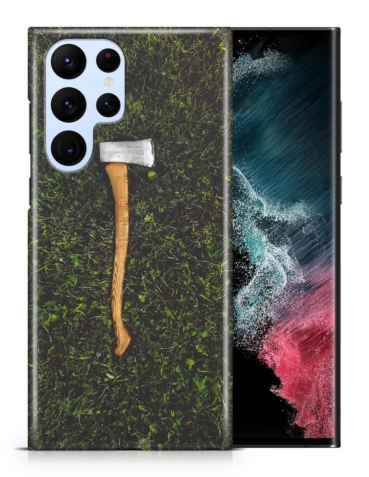 FUNDA FUNDA PARA SAMSUNG GALAXY|HACHA DE HACHA MADERA CORTADOR #2 Foto 1 de 1