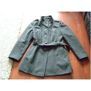 gorgeous smart Dorothy Perkins grey wool coat fully lined size 14 - Picture 1 of 3