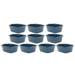 10 x 39cm Washing Bowls Home Kitchen Storage Sink Cleaning Basin Organiser Navy - Picture 1 of 9