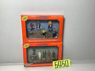 Lionel Work Crew People Pack # 6-14241,#6-14218 Downtown People - Image 1 of 3