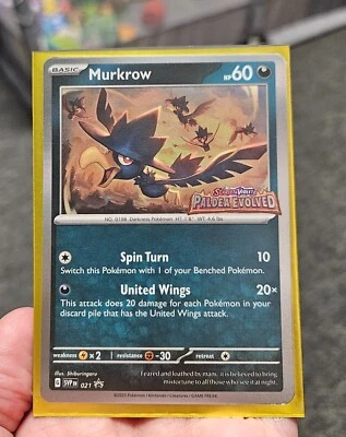 Murkrow - 021 (Prerelease) 021 Sv: Scarlet & Violet Promo Cards Holo - Image 1 of 4