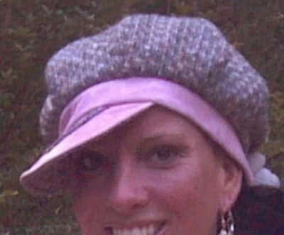 Boina de tweed y gamuza rosa Bebe Foto 1 de 4