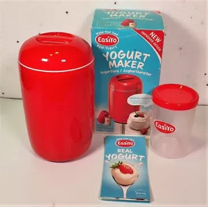 KIT YOGURTIERA ORIGINALE EASIYO - ROSSO EASIYO MADE IN NEW ZEALAND - Foto 1 di 12