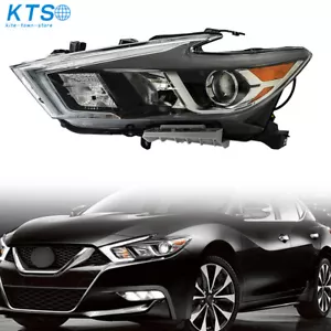 For 2016 2017 2018 Nissan Maxima S SL SV Headlight Halogen w/ LED DRL Left Side - Picture 1 of 17