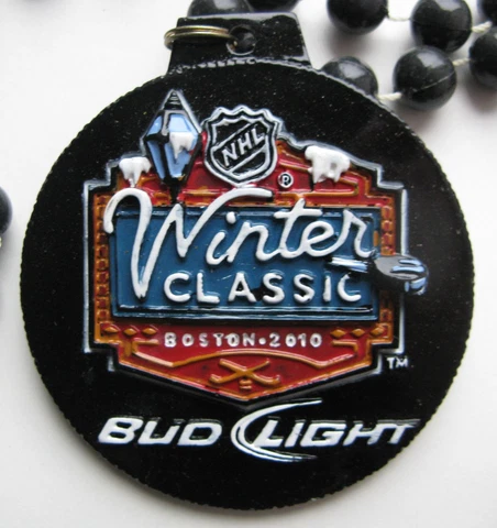 Bud Light 2010 Boston Winter Classic (Puck-Like Necklace on Beads?) Fenway Park Cover