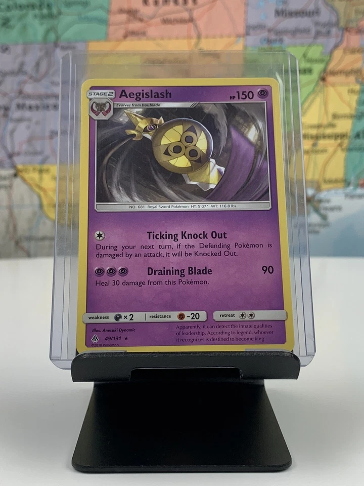 SHIPS SAME DAY Pokemon Card NM/M Aegislash 49/131 Stage 2 Psychic Type 2018 Rare - Image 1 of 1