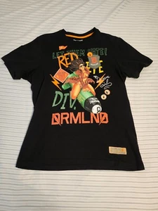 Dreamland T Shirt Mens L Red Eye Division Black Graphic Embroidered Patches - Picture 1 of 10