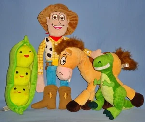 Disney Toy Story Plush-Woody-25"-Bullseye Horse-3 Peas in a Pod-Rex-LARGE LOT-4 - Picture 1 of 12