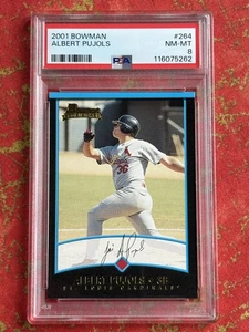 2001 Bowman Albert Pujols #264 RC Rookie St. Louis Cardinals PSA 8 Centered Nice - Picture 1 of 2
