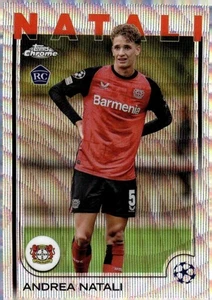 2024-25 Topps Chrome UEFA Club Competitions #128 Andrea Natali Rifrattore Onda - Foto 1 di 2