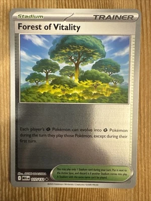Forest of Vitality 117/132 Uncommon Reverse Holo Pokémon TCG Mega Evolution NM - Image 1 of 2