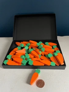 Easter/Spring Party Decoration Crafts - Box of Wooden Carrots - Picture 1 of 2