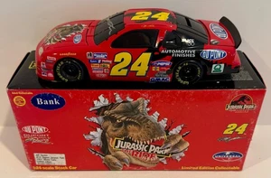 1997 Jeff Gordon Jurassic Park The Ride signiertes Auto 1/24 Druckguss-Auto mit Echtheitszertifikat - Bild 1 von 2