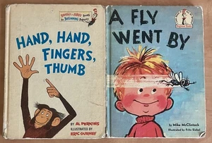 Vintage DR SEUSS A Fly Went By AND Hand, Hand, Fingers, Thumb BCE HC - Picture 1 of 9