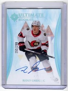 2023-24 Upper Deck Ultimate Collection #194 Ridly Greig Autograph #/299 - Picture 1 of 1