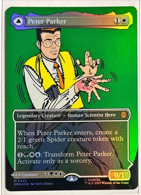MTG Magic the Gathering Peter Parker (232) Marvel's Spider-Man NM FOIL - Image 1 of 4