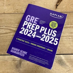 GRE Prep Plus 2024-2025 Updated Paperback by Kaplan Test Prep - Bild 1 von 9