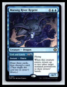 Magic The Gathering Marang River Regent bobina y captura Tarkir Dragonstorm #051 regular raro juego de cartas coleccionables - Imagen 1 de 2