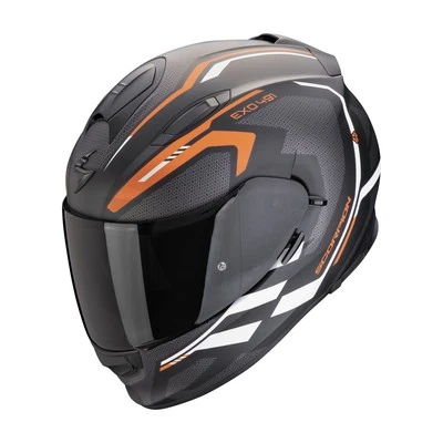 SCORPION Integralhelm EXO-491 KRIPTA Mattschwarz Orange Weiss ECE 22.06 - Bild 1 von 2