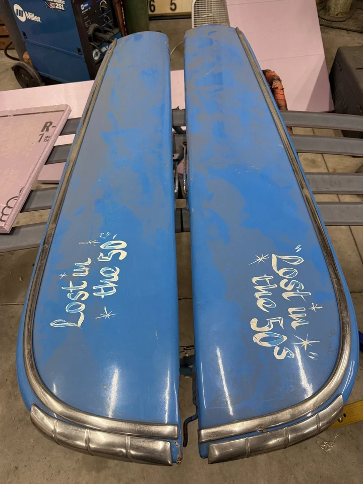 1959 CHEVY IMPALA TURNPIKE CRUISER SKIRTS 12"x60" Lowrider Mercury 1957 1958 - Image 1 of 4