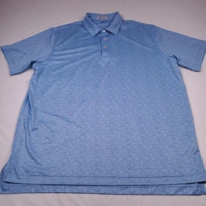 Peter Millar Summer Comfort Herren Polo XL blau Martini Mixgetränk Golf Natur - Bild 1 von 10