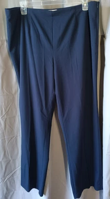 Pantalones de vestir Coldwater Creek calce clásico azul marino para mujer 18 Foto 1 de 4