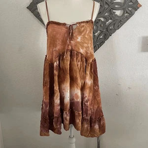 Wild Fable Gr. Medium braun Tye Dye fließendes Kleid - Bild 1 von 5
