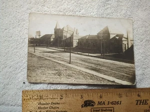 Antique Union Station Railroad Buildings Toledo, Ohio RPPC - Picture 1 of 4