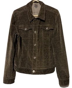 JAG Damen Cord kariert braun Hemd Jacke Knopfleiste Damen Large - Bild 1 von 12