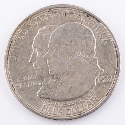 1923-S Monroe Doctrine Centennial Commemorative Silver Half Dollar 50c  - Image 1 of 2