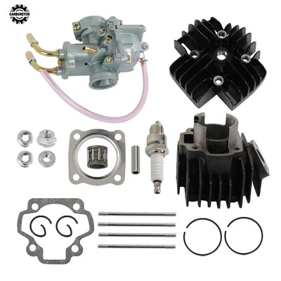Para Yamaha PW50 1981-2009 Carburador Cilindro Pistón Anillo Junta Extremo Superior Kit Nuevo Foto 1 de 4