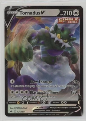 Tornadus V Pokemon Sword & Shield Chilling Reign #124 - Image 1 of 3