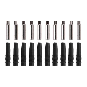 Black 10Pcs Insulated 2mm Banana Plug Coupler With Protection Shrouded For ZC - Picture 1 of 24