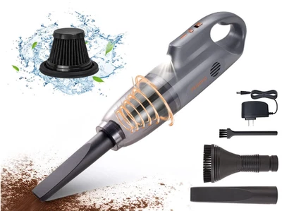PEGOVO Hand Held Vacuuming Cordless Rechargeable-10KPA Strong Suction (GREY) - Image 1 of 4