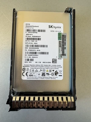HP HPE MK000480GWXFF TLC 480GB SATA III 2.5" MU SOLID STATE DRIVE P13657-001 SSD - Image 1 of 2