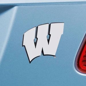 FANMATS 14935 Wisconsin Badgers 3D Chrome Metal Auto Emblem - Picture 1 of 5