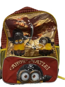 Minions Ahoy Matie Kids Backpack A Movie Exclusive Pirates School - Picture 1 of 2