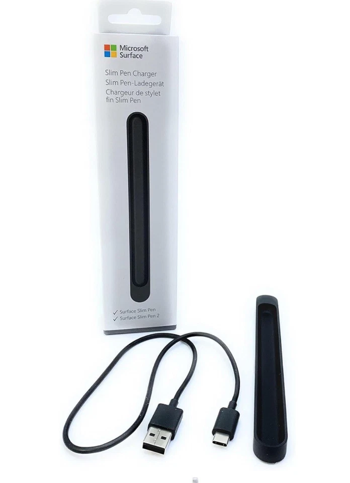 Microsoft Surface Slim Pen Eingabestift Ladegerät 8X2-00011 Schwarz Brandneu - Bild 1 von 1