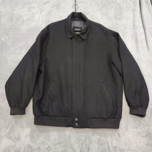Jos. A. Bank 100% Cashmere Men’s Jacket Black size XL Bomber Quilted - Picture 1 of 11