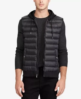 Polo Ralph Lauren Men's Down-Panel Double-Knit Vest, size Small - Image 1 of 4