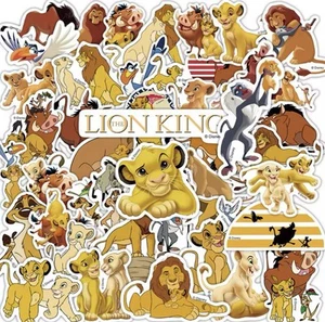 10 Pcs Disney Lion King Stickers, Waterproof Vinyl Decals Simba Nala Mufasa Scar - Picture 1 of 1
