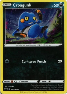 SWSH: Sword & Shield Promo Cards #SWSH245 Croagunk Holo - Image 1 of 2