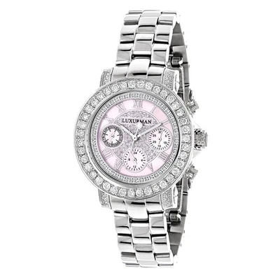 Reloj Mujer Acero Inoxidable Diamante | Luxurman Montana 36 mm Foto 1 de 4