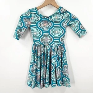 Dot Dot Smile Ballerina Dress Geometric Slinky Twirl Size Girls 5/6 - Picture 1 of 6