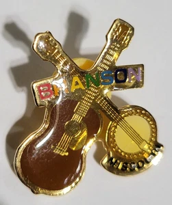 De colección Branson Missouri Pin Guitarra Banjo Recuerdo Viaje Solapa Sombrero - Imagen 1 de 5
