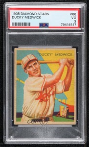 1934-36 National Chicle Diamond Stars R327 Joe Medwick #66 PSA 3 HOF