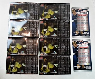 批量 10 件 新英格兰革命磁铁时间表 (8) 1999 年 & (2) 2005 年 REVS 423 — 第 1/4 张图片